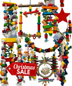 9 X Parrot Toy Pack - African Grey, Amazon, Cockatoo, Macaw Etc - RRP £146.91 - Pack 6